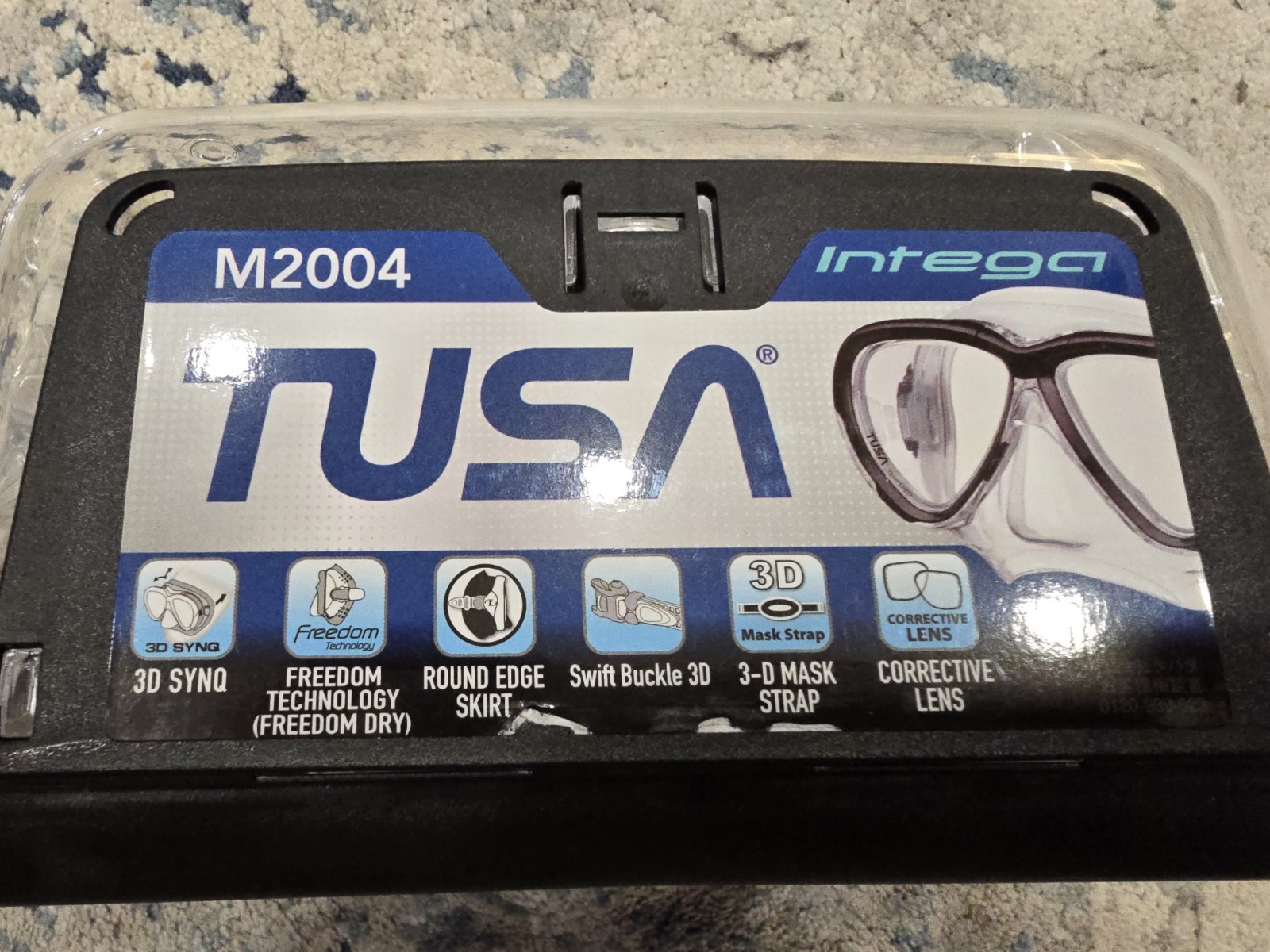 TUSA M2004QB INTEGRA MASK AND SP170QB PLATINA II HYPERDRY SNORKEL SET BRAND NEW
