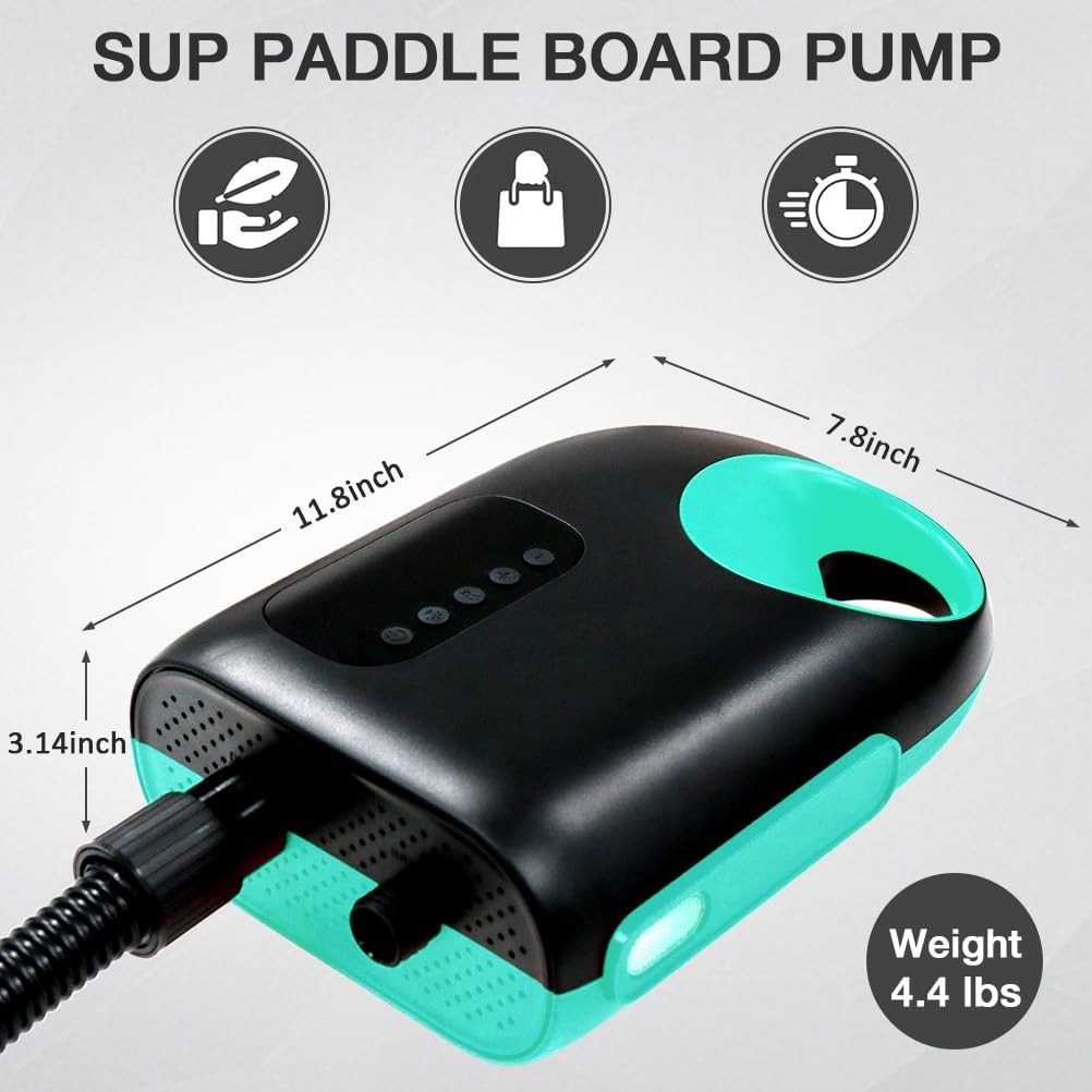 20PSI Paddle Board Pump-Portable Electric SUP Air Pump,110W Paddleboard Pump