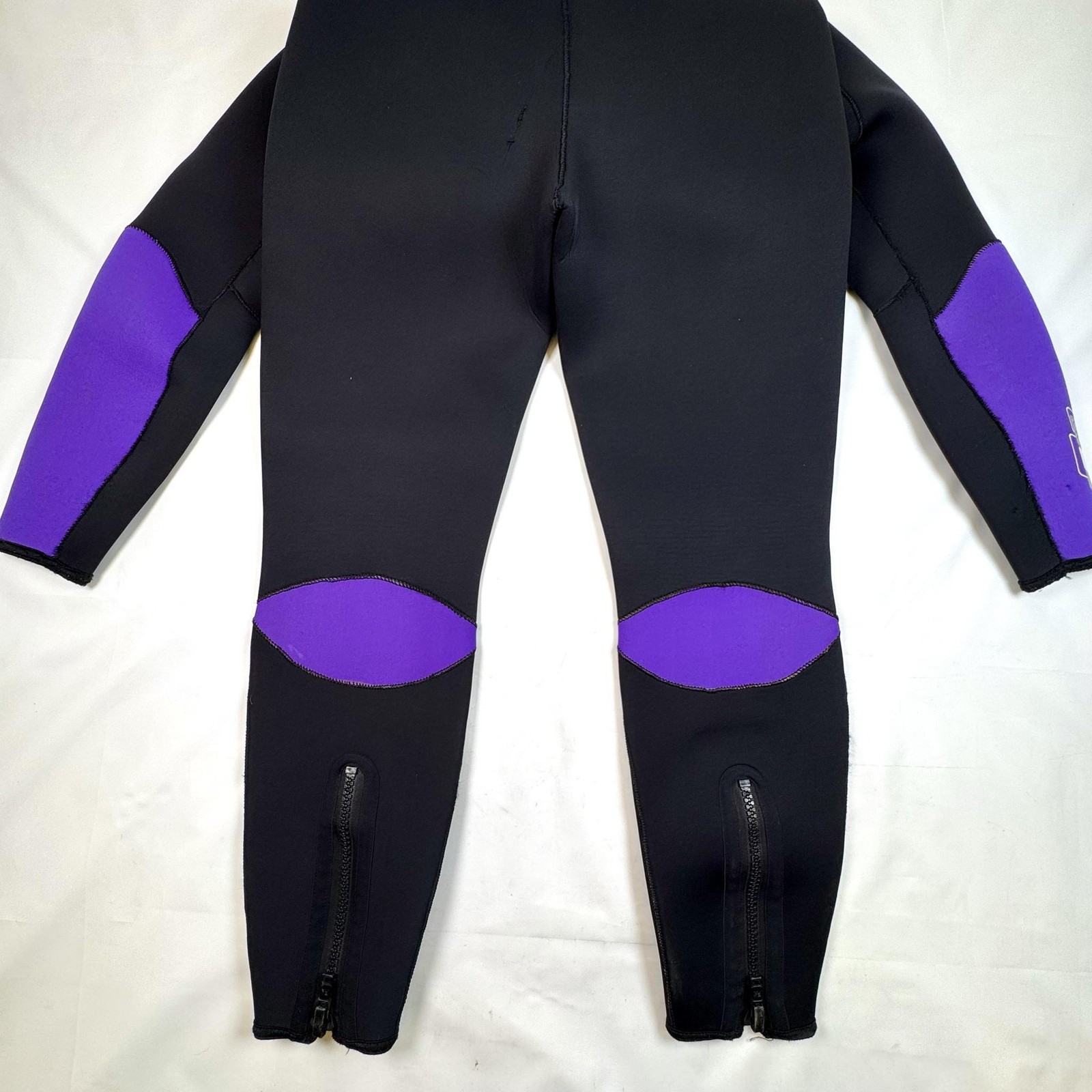 Deep See Power Flex 5/4/3mm Wetsuit Full Sleeve Black Purple Surf Dive Suit