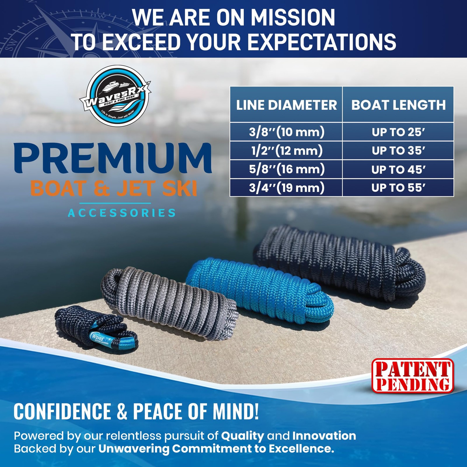 Premium Nylon Boat Dock Lines & Ropes for Docking & Pontoon