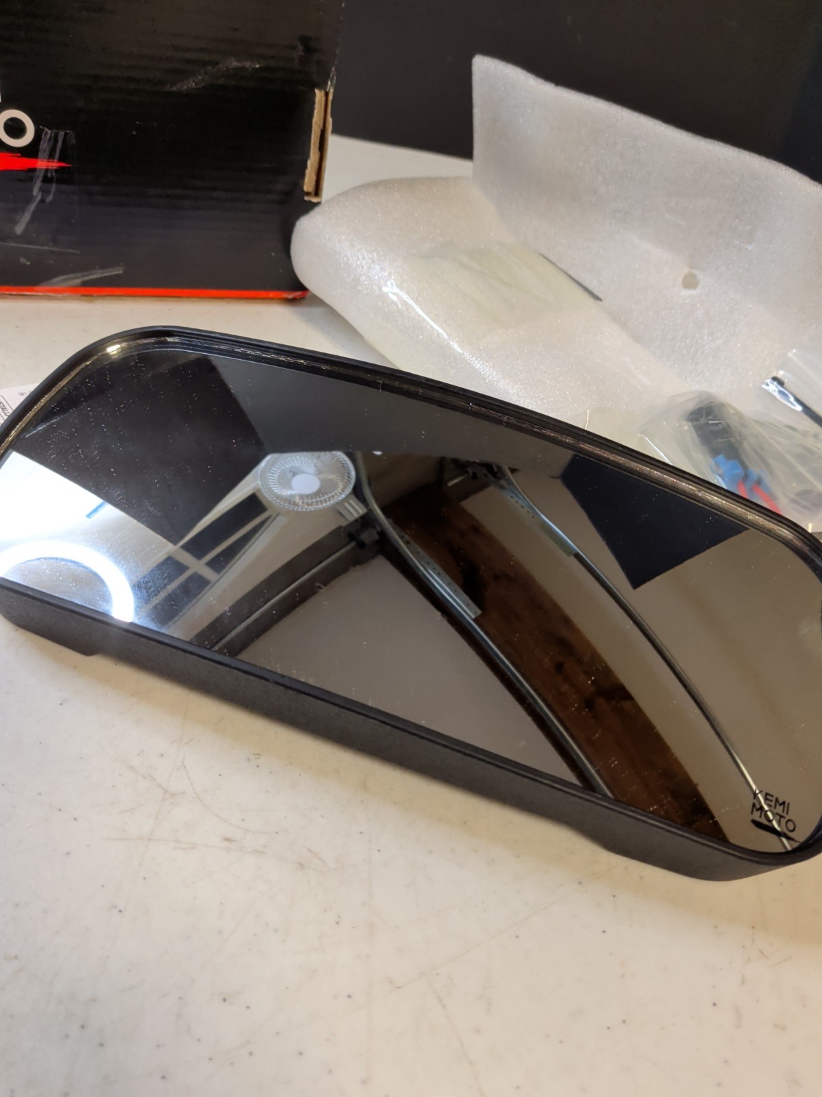 KEMIMOTO 10.5″ Rear View Boat Mirror Wide Angle Ski Wakeboard UTV NEW