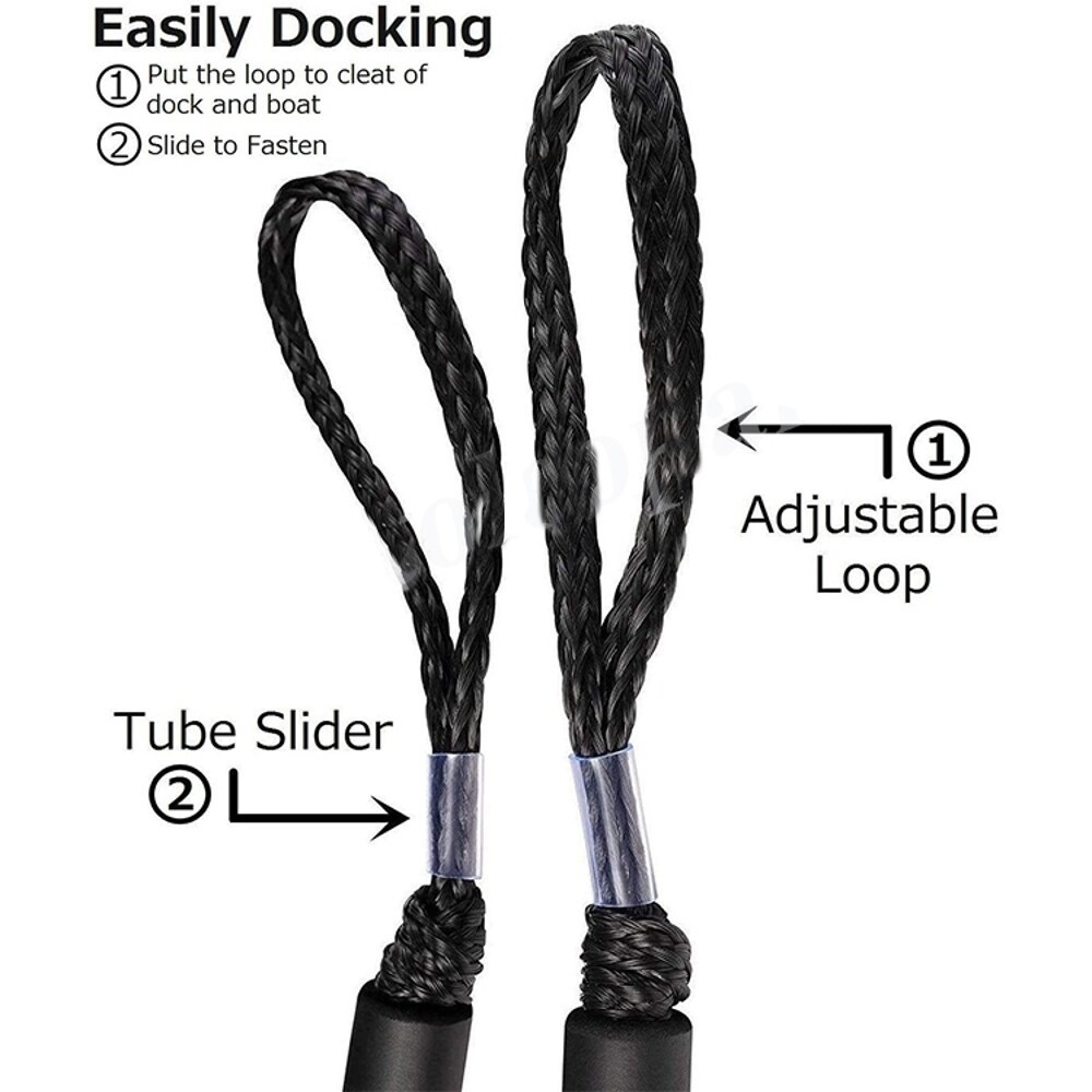For Boat Kayak Jet Ski Canoe Power Boat 4FT Dock Line Bear 2200LBS Mooring Rop ]