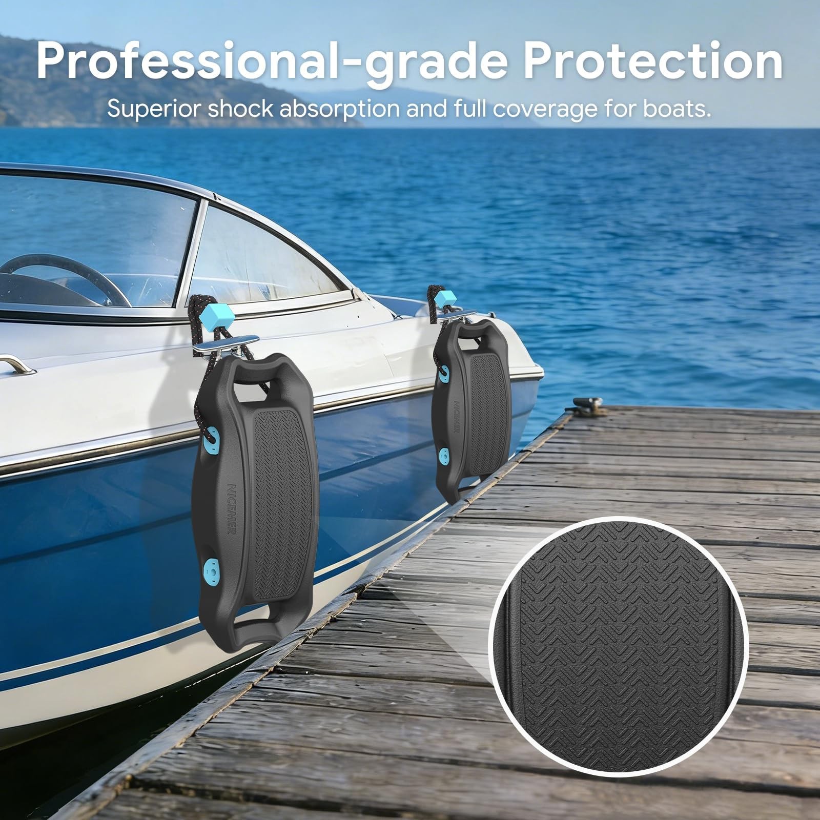 Boat Fenders Easy to Use Bumper for Docking Portable Bumpers with Extra-Long …