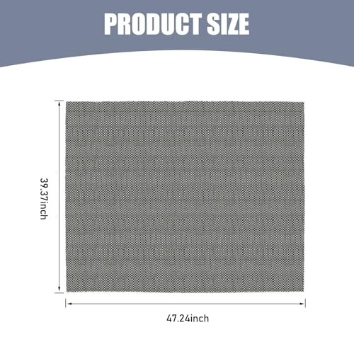 Car Roof Rack Pads, 47″ x 39″ Non-Slip Roof Cargo Bag Protective Mat, PVC Soft