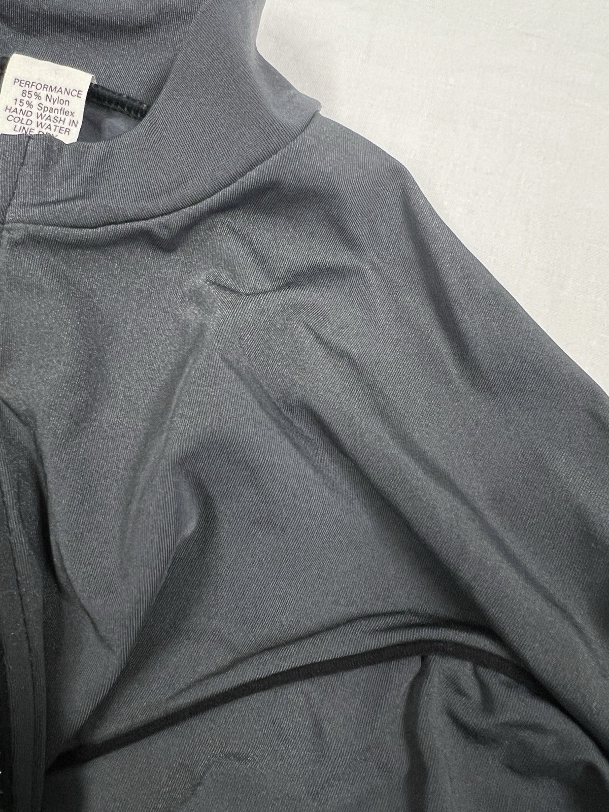 Vintage Performance Dive Skin Suit Full Body Black Gray Cosplay USA 80s 90s M