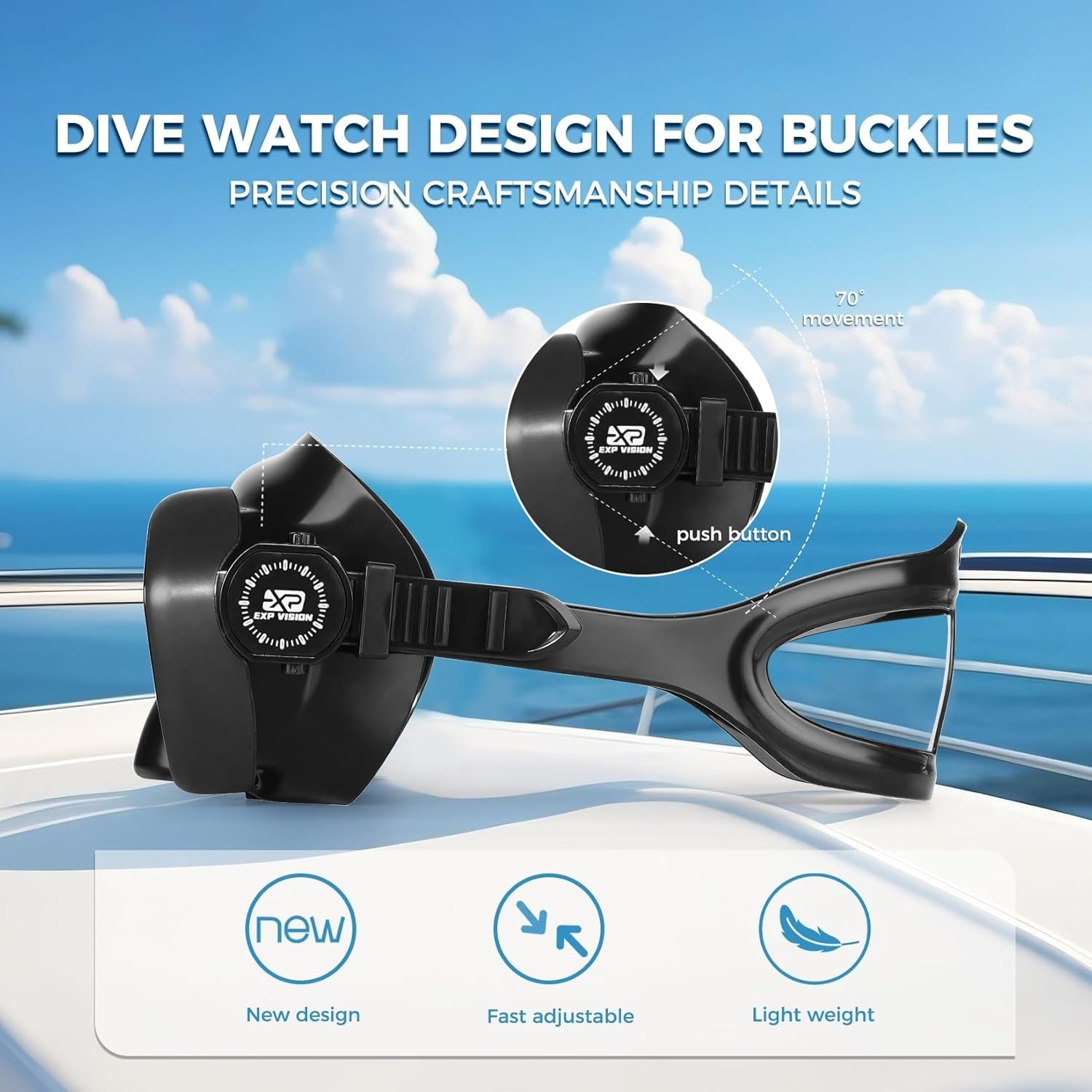 Scuba Diving Mask Tempered Glass Lens Swim Goggles Snorkeling Panoramic