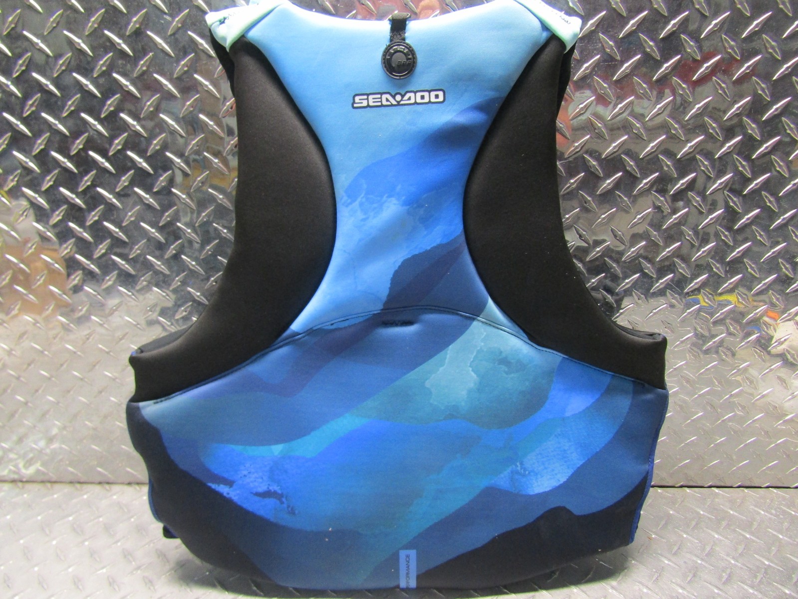 SEA-DOO AIRFLOW SUNSET PWC UNISEX MEN-XL / WOMEN-2XL LIFE JACKET PFD BLUE