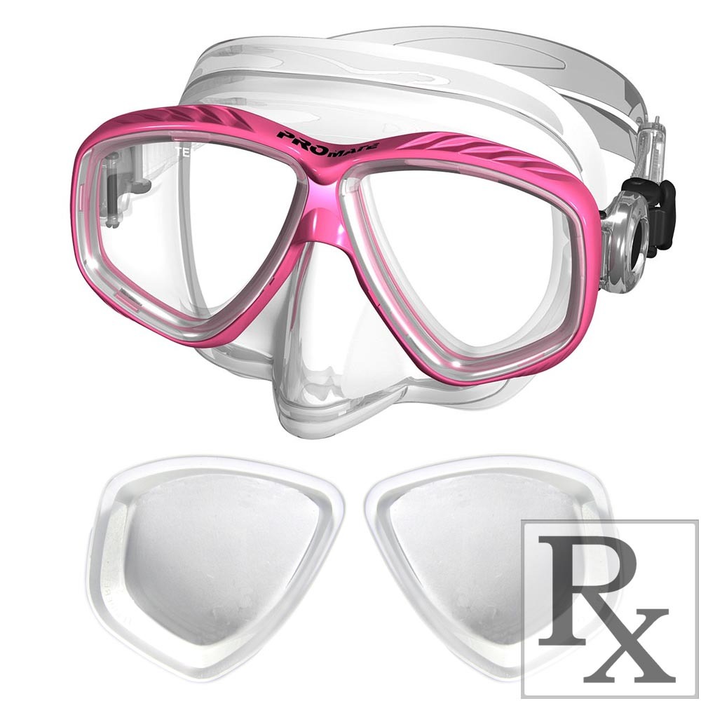 RX Prescription Optical Scuba Dive Snorkel Purge Mask Farsighted +1.0 to +4.5