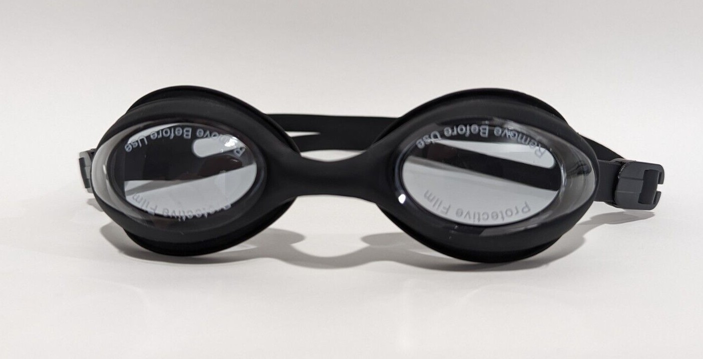 AquaSpecs Prescription Swim Goggles Black Myopia Choose Diopter For each Eye