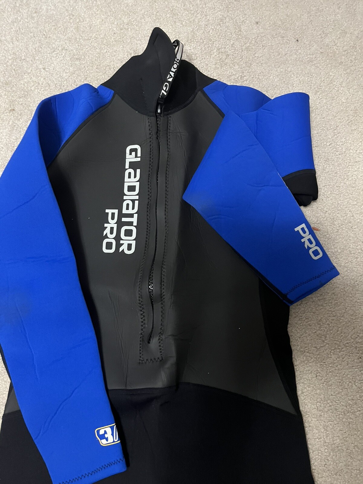 GLADIATOR PRO FULL BODY WET SUIT XL BLACK/BLUE