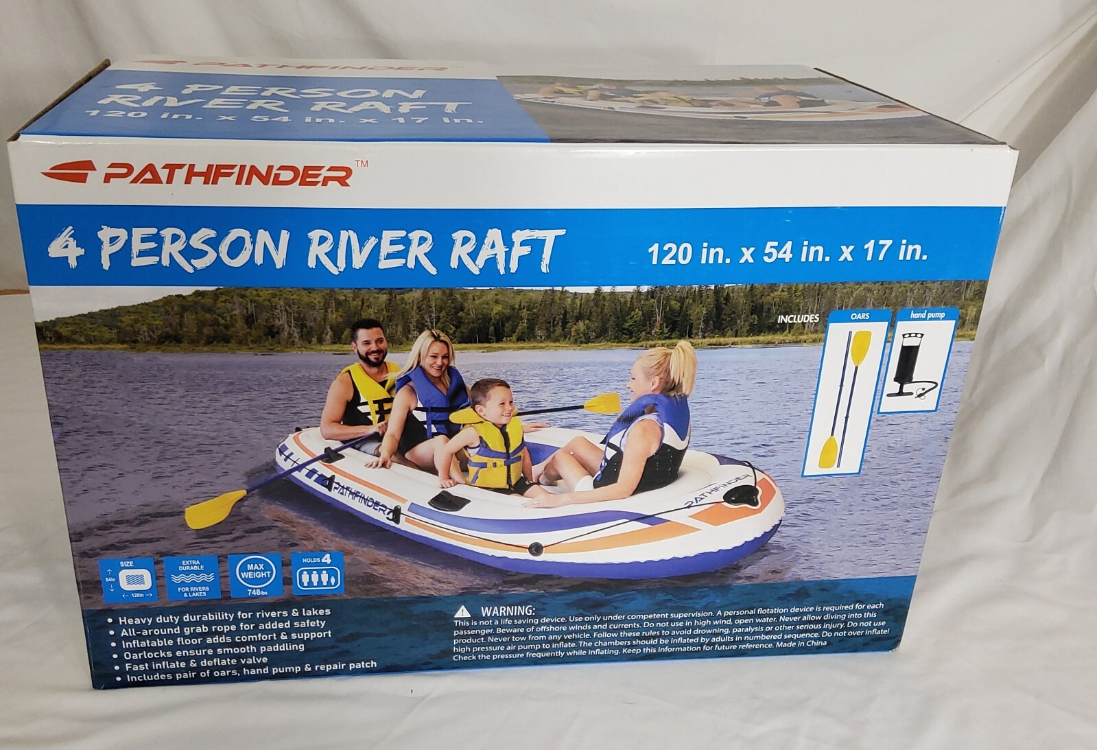 PATHFINDER 4 PERSON RIVER RAFT NIB