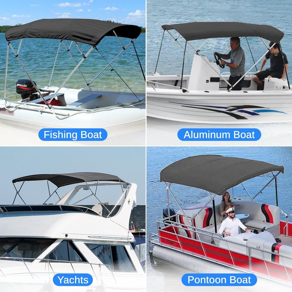 SereneLife Waterproof Boat Bimini Top Cover UV Resistant
