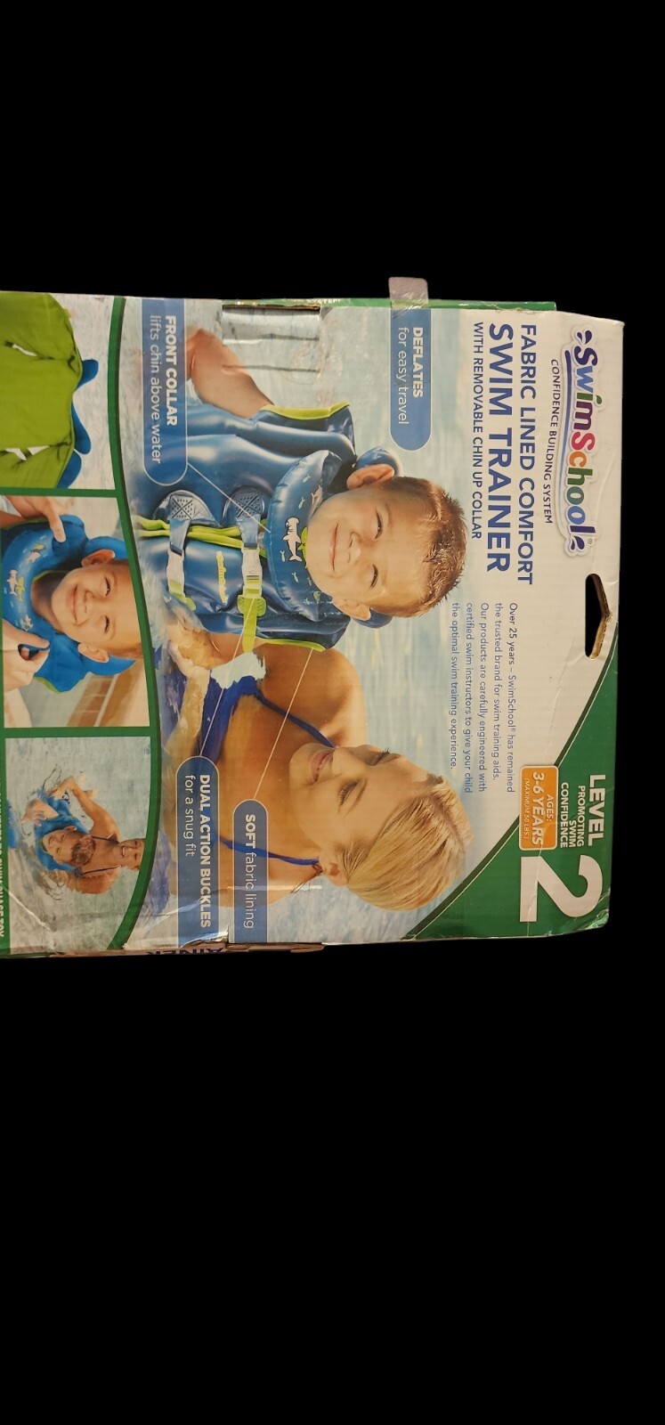 Swim School Premium Swim Trainer Level 2 Child Swim Float, Ages 3-6 Years