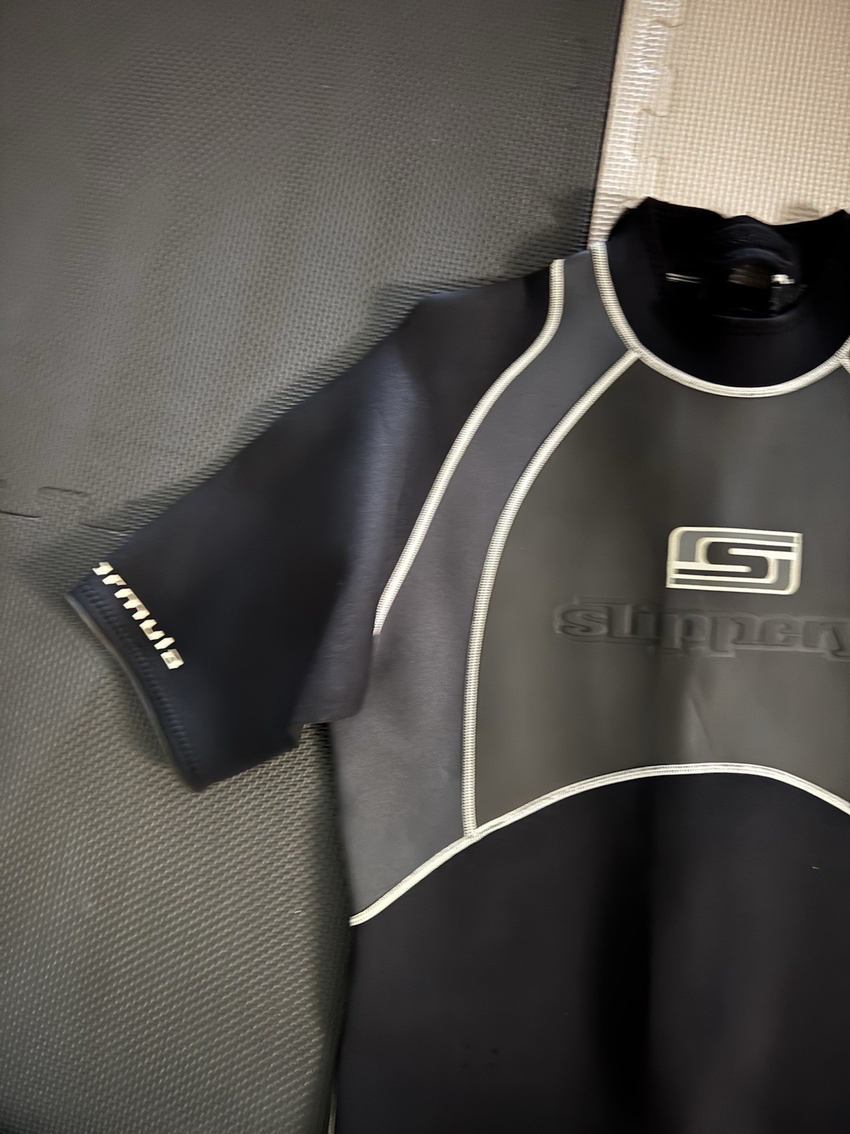 Slippery When Wet Black & Gray Trim X Large Reform Wetsuit