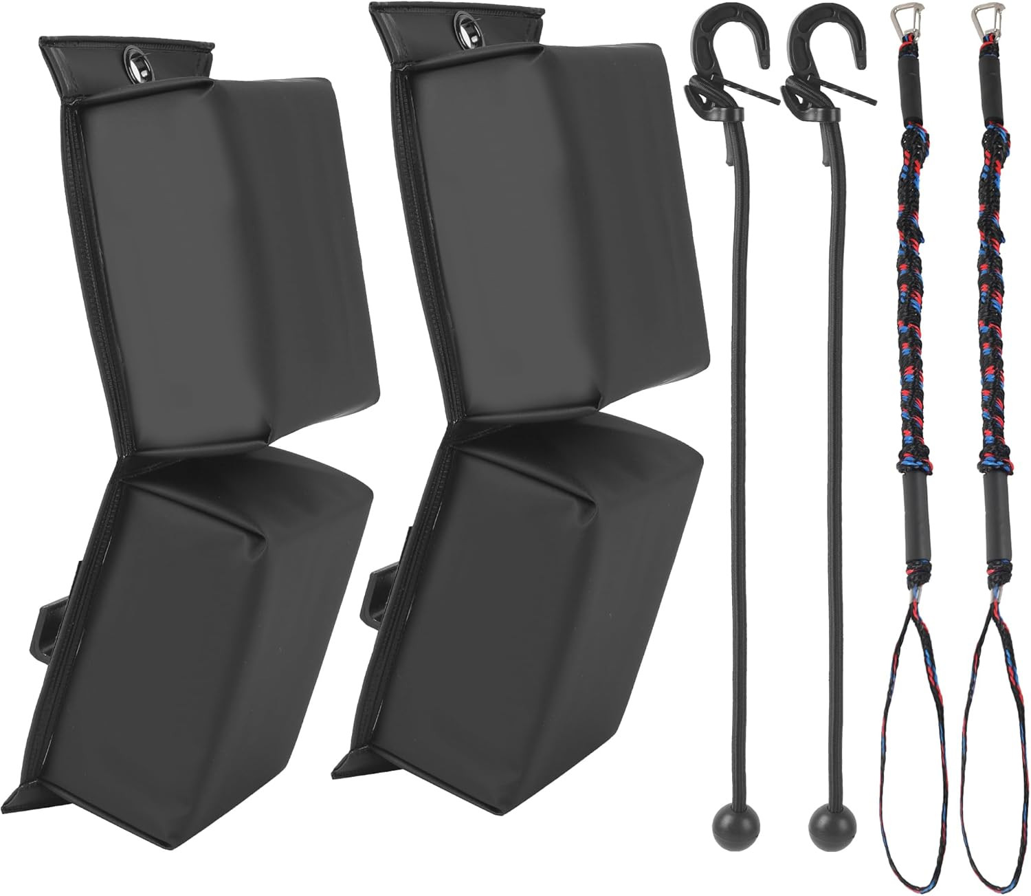(2-Pack) PWC Jet Ski Bumpers, Boat Fenders with Elastic Cords, Jet Ski Accessori