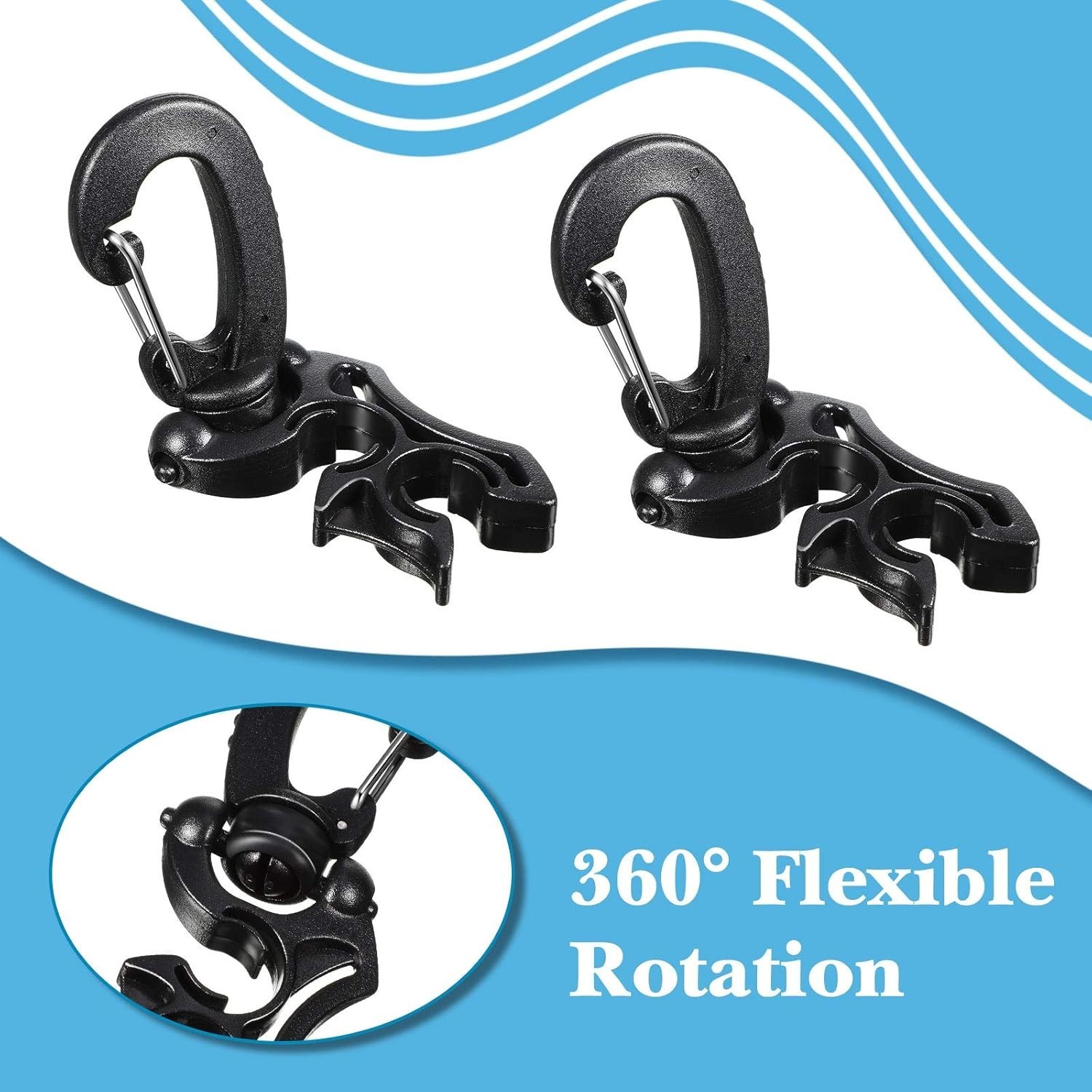 Scuba Dive Hose Holder Clip Accessories Diving Gear Holder Double Bcd Hose Cl…