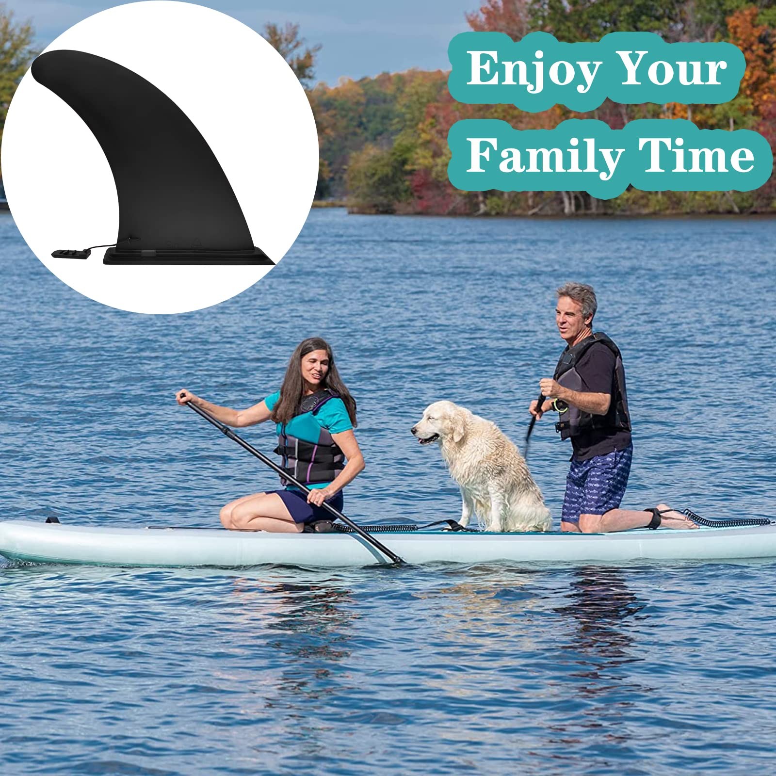 Anfyko 9″ Paddle Board Fin Repalcement Universal, Nylon 1PCS 9″,