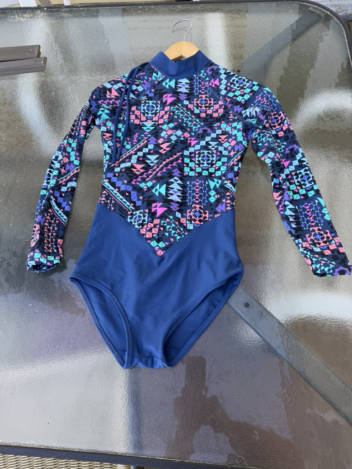 Womens Body Rash Guard 1 Piece Swimsuit Small Snorkeling Surfing UV Protection