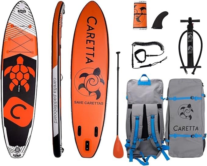 60% Off, Inflatable Paddle Board (Orange),10.6’ long, 32” wide, 300LBS Capacity