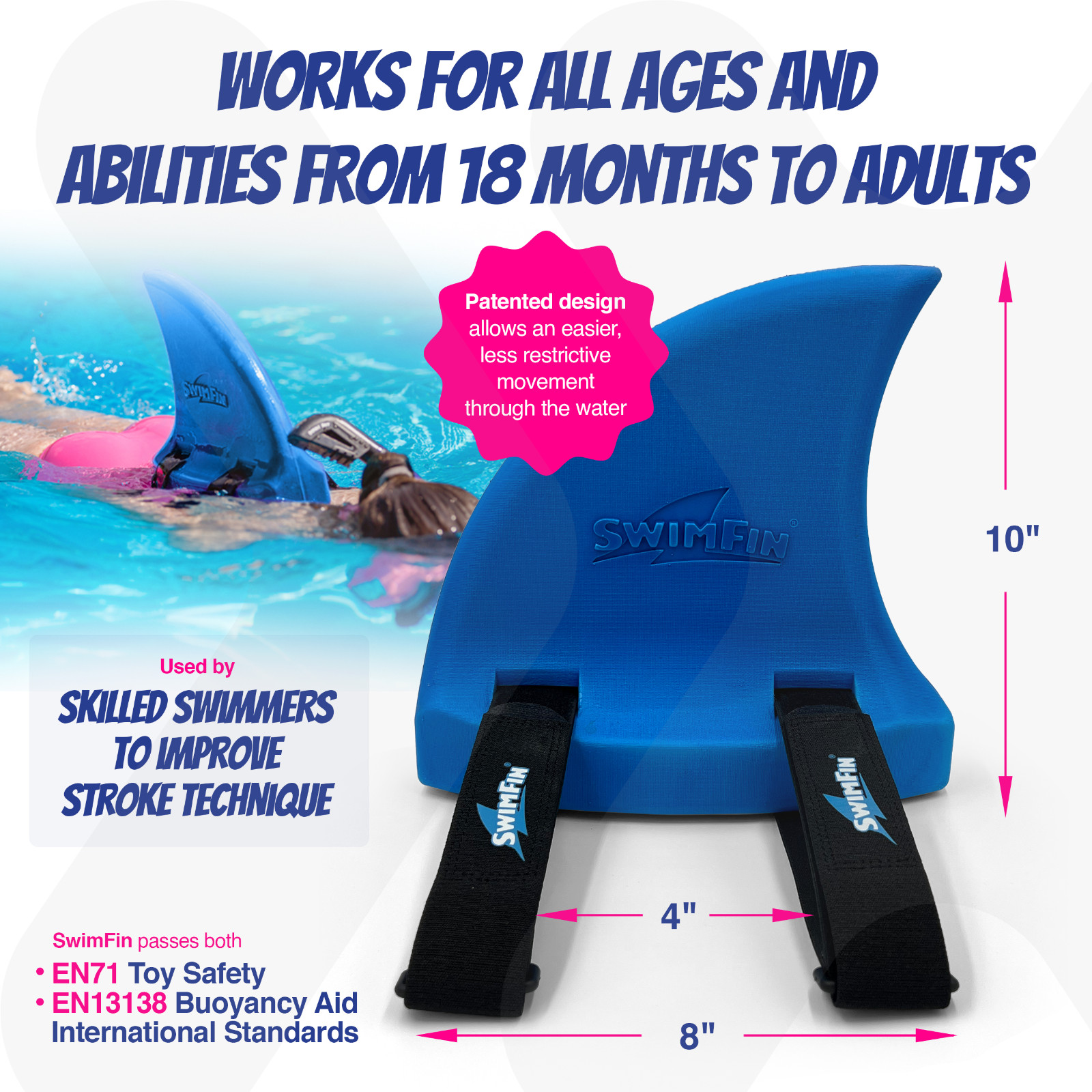 SwimFin Swimming Aid – Learn to Swim by Building Water Confidence.