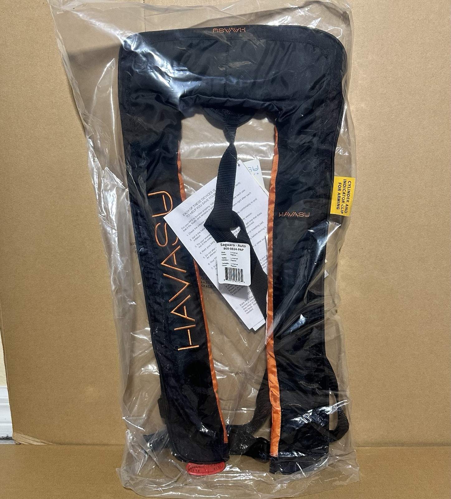 Havasu USCG Approved, Inflatable Life Jacket Vest, Automatic/Manual PFD, 24G CO2