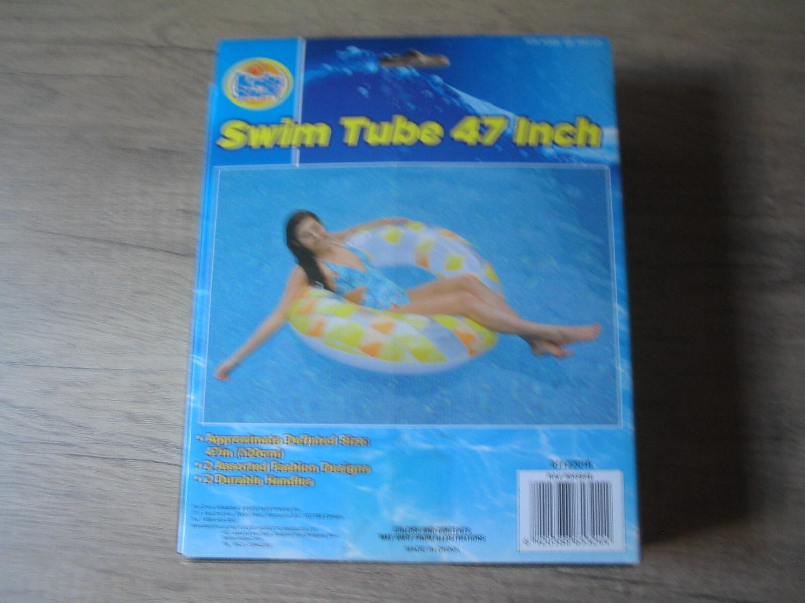 Swim Tube 47 Inch Kids Stuff With 2 Durable Handles Age 14 And Up Adult Sealed
