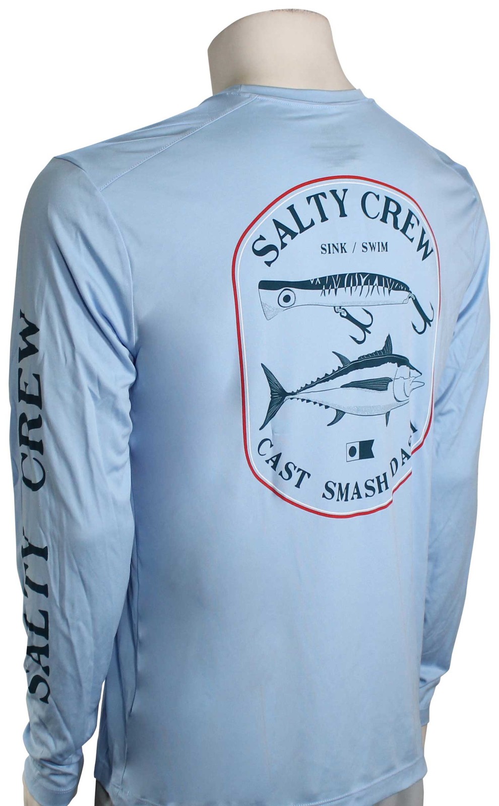Salty Crew Surface LS Surf Shirt – Light Blue – New
