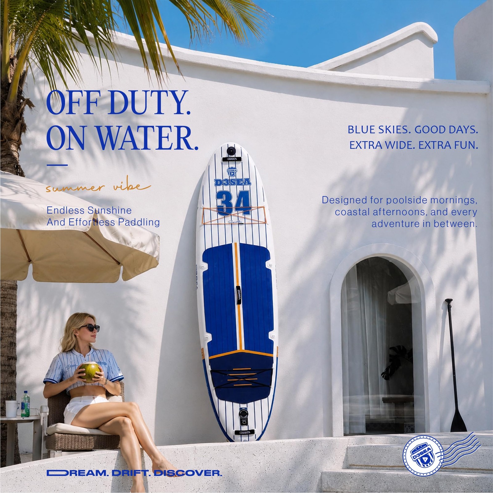 11 ft Inflatable Paddle Board with SUP Accessories, Extra Long Non Slip EVA D…