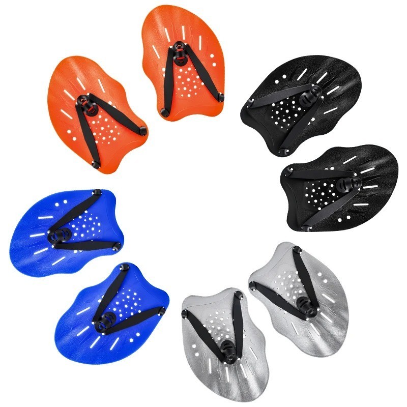 Swimming Hand Paddles Training Flippers with Adjustable Straps