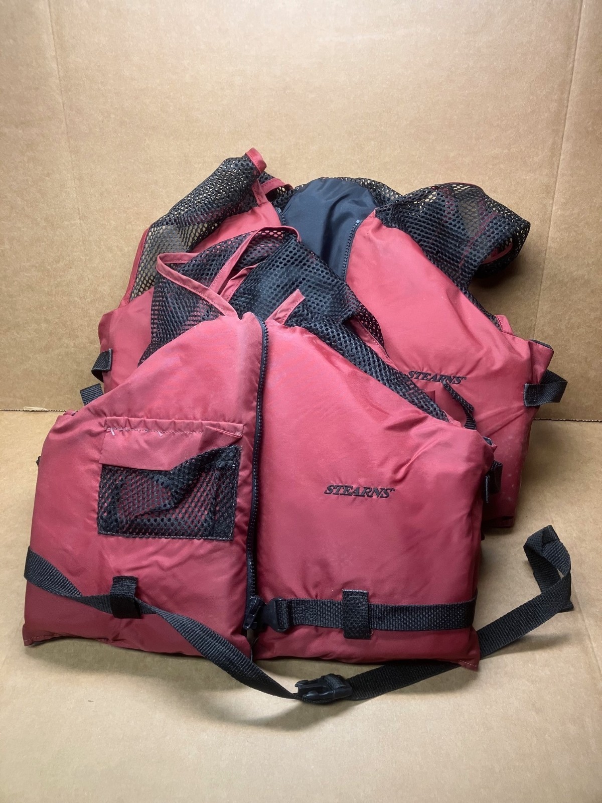 Stearns 2220 life jackets, Qty. 2, type III PFD, Adult XXX Large, used