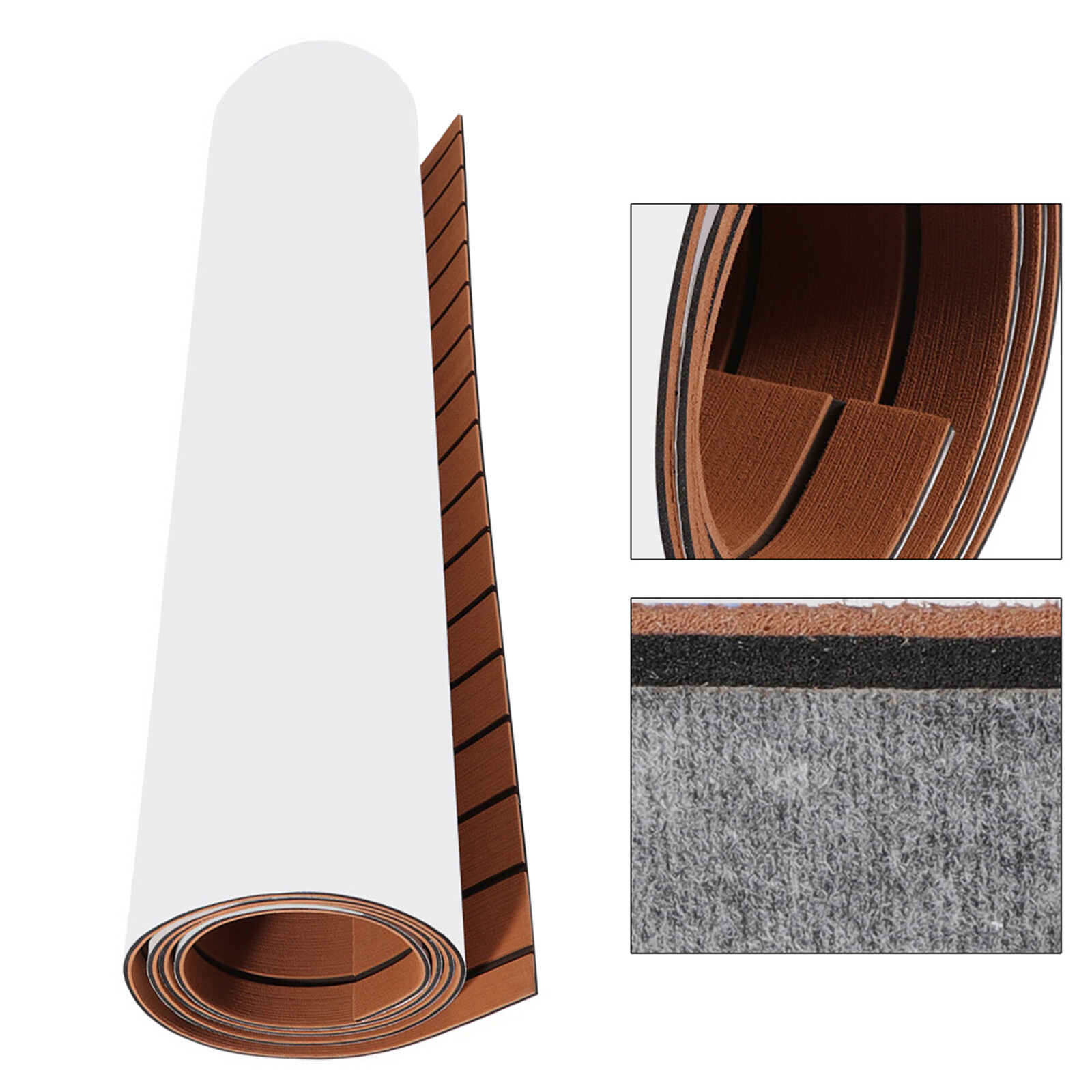 94.5″ X 35.4″ EVA Foam Boat Decking Sheet Mat Faux Teak Marine Yacht Flooring