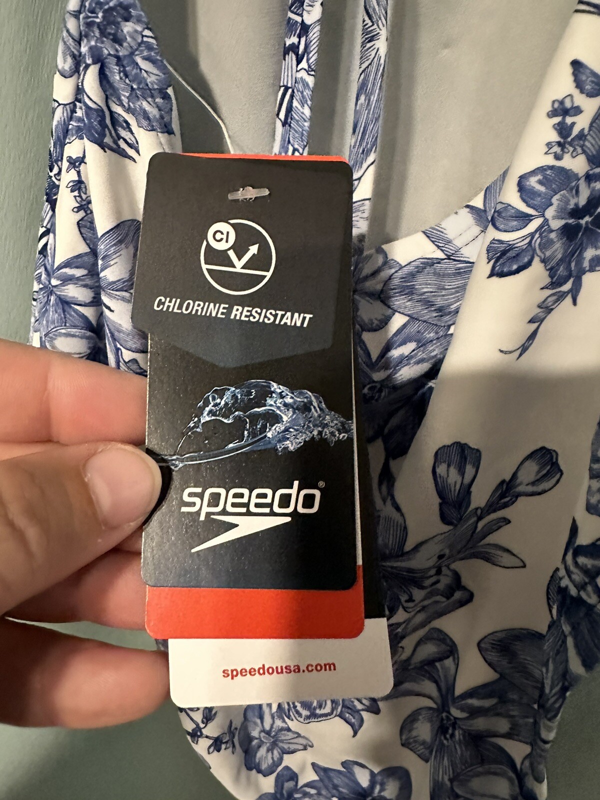 Speedo Double Cross Back 1-Piece-Cerulean Blue 1 Piece 4