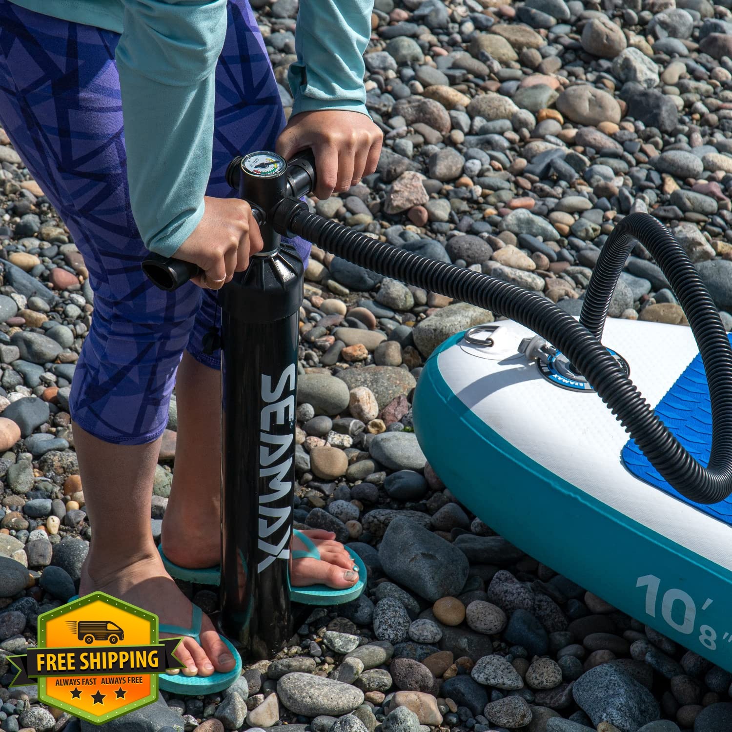 Seamax SUP hand pump, 27 PSI