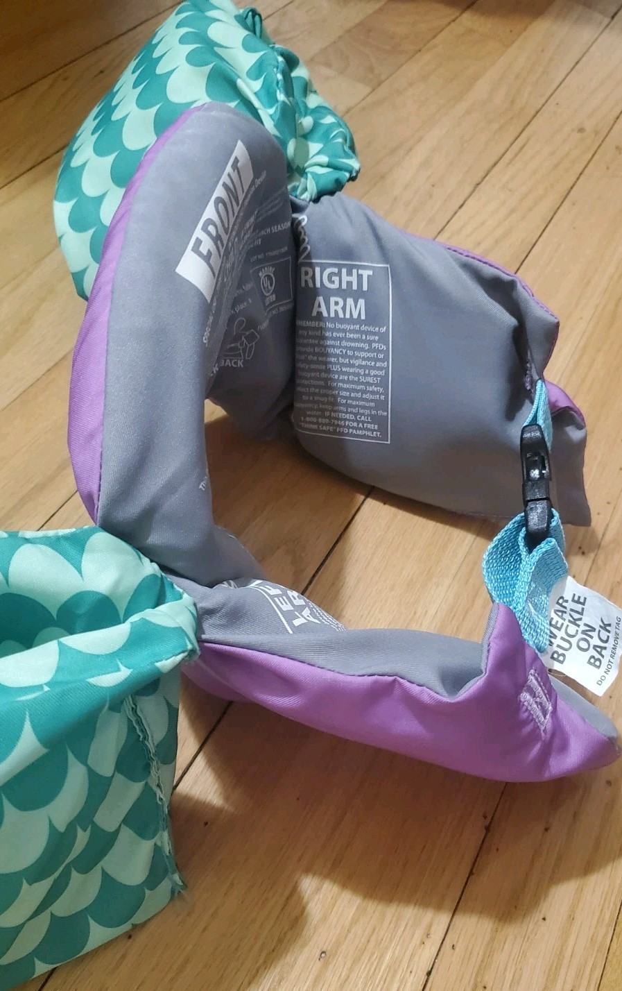 Puddle Jumper Flotation Device Aid Ariel Little Mermaid 30 To 50 Pounds Lbs EUC