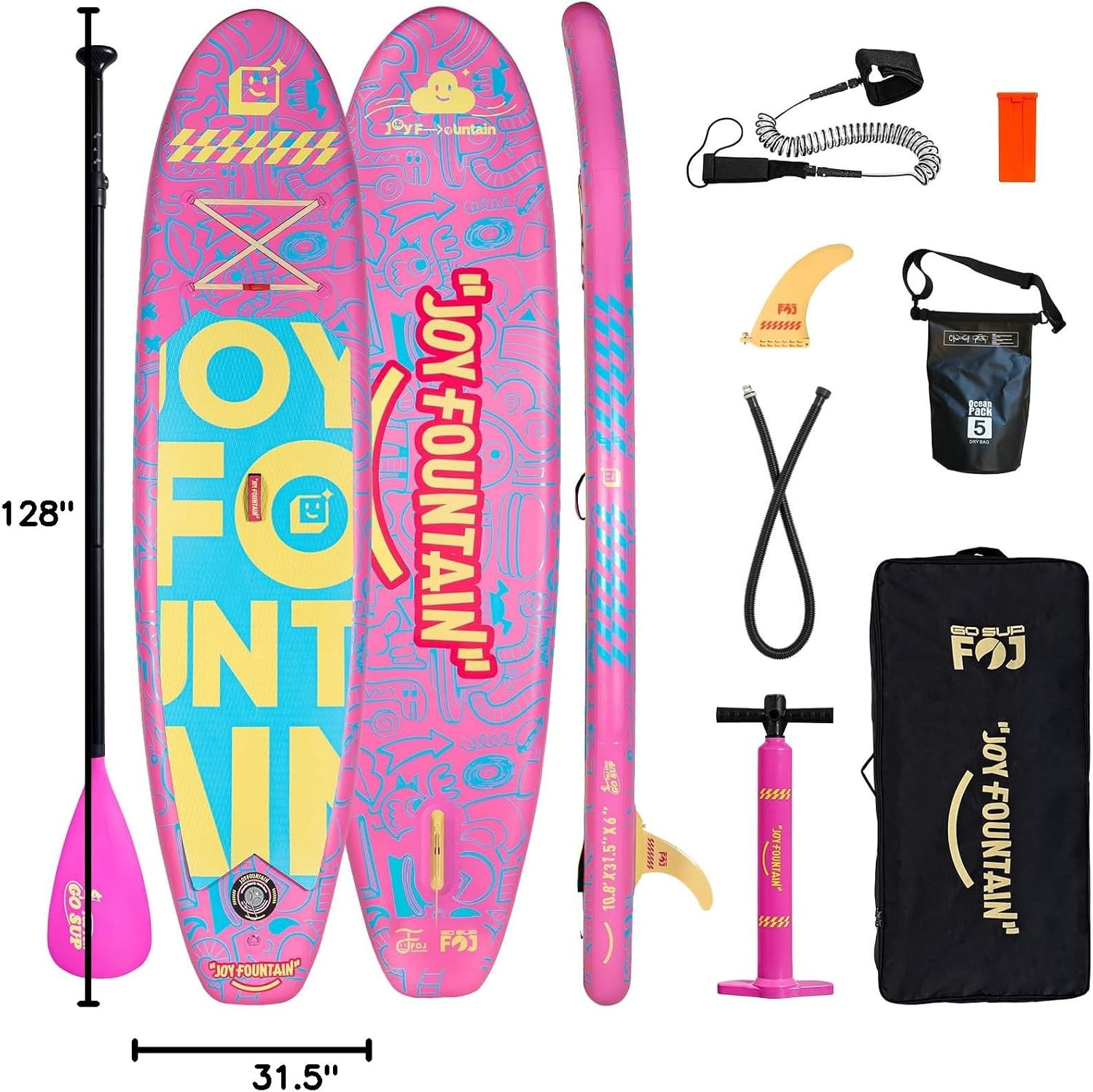 Inflatable Paddle Board,10.8’X31.5″X6″ Stand up Paddle Boards,Premium SUP Board