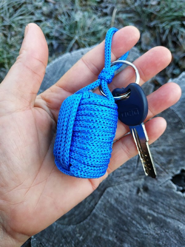Handmade Blue Floating Cork Nautical Key Chain Kayak Boat Sailing Floating Buoy