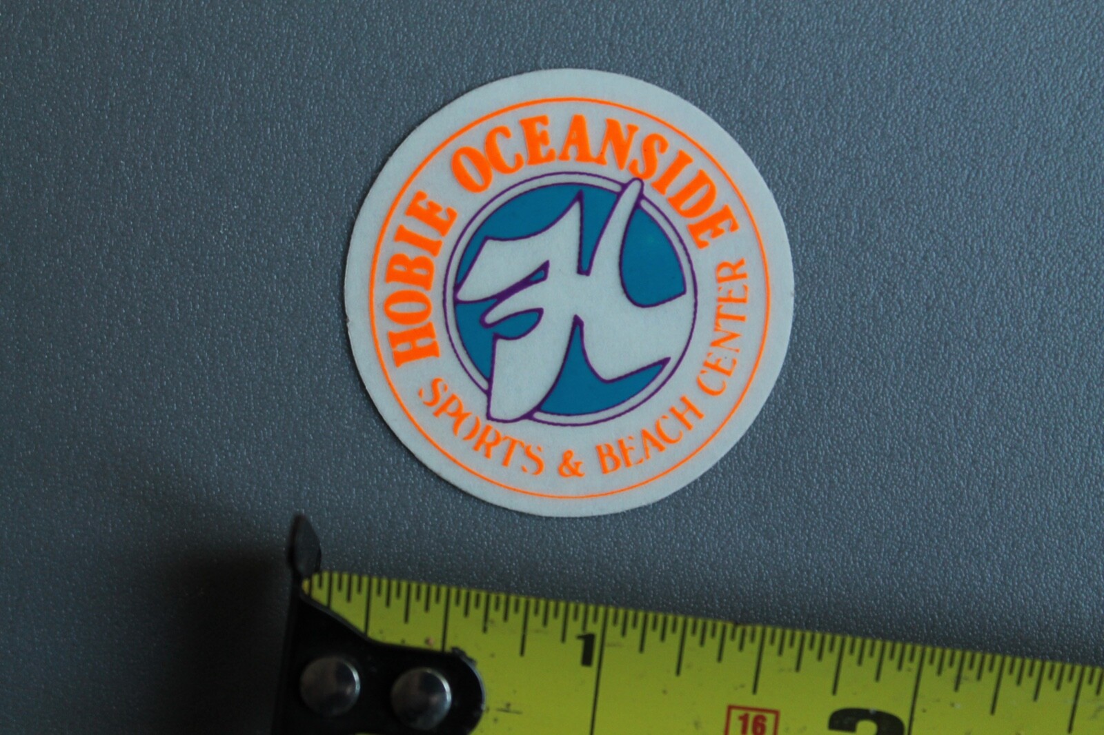 Hobie Surfboards Oceanside Neon Orange Blue OG 80’s V58A Vintage Surfing STICKER