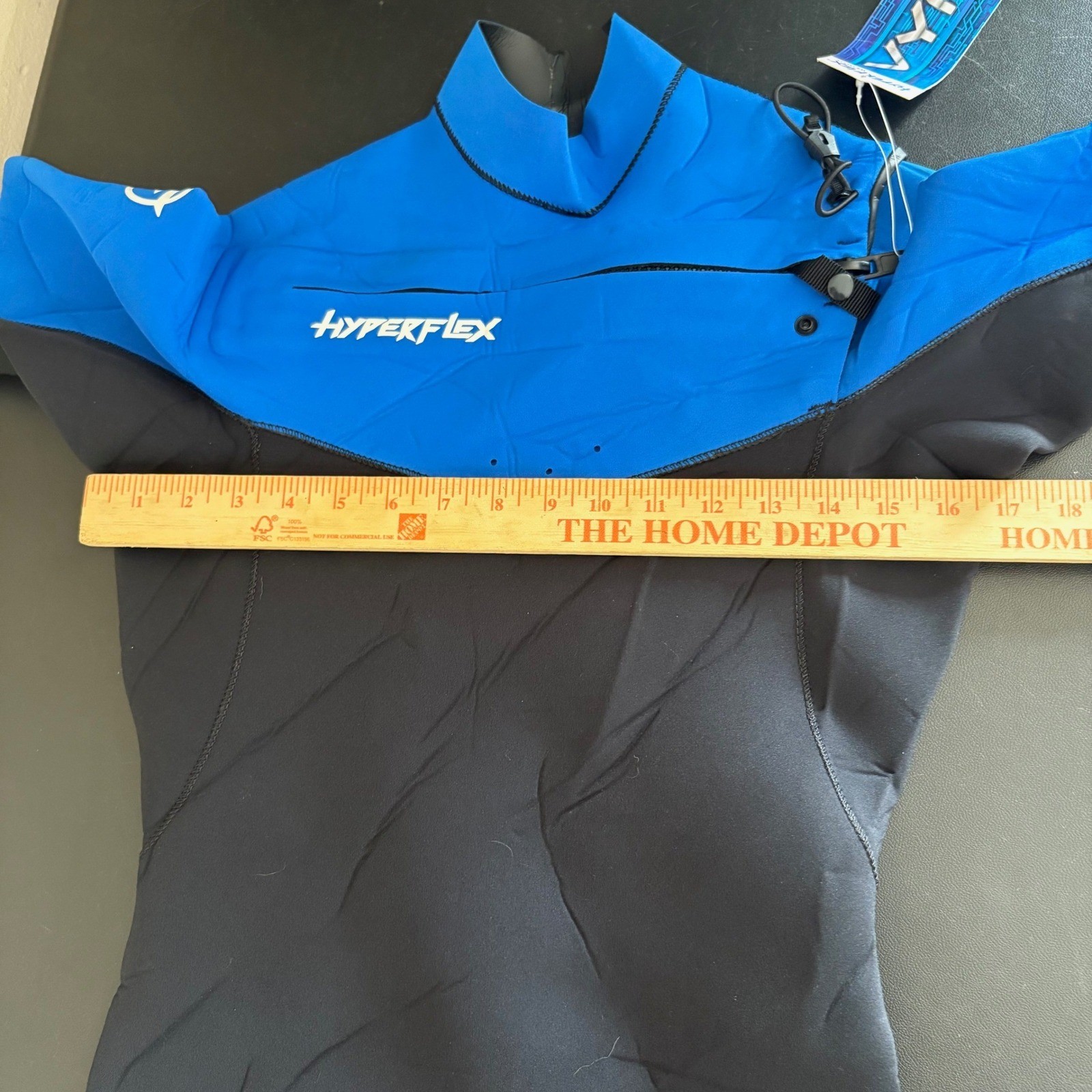 Hyperflex VYRL 3/2mm Chest Zip Full Wetsuit Mens M Long Blue Black New With Tags