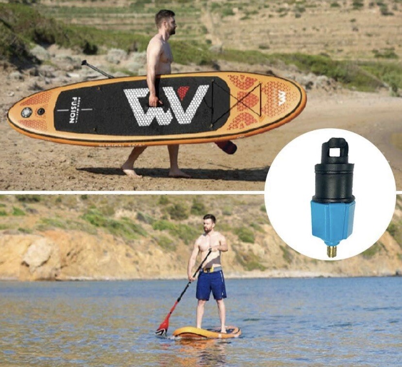 Manner Inflatable Sup Toys Valve Adaptor PA66+ Blue 30%gf