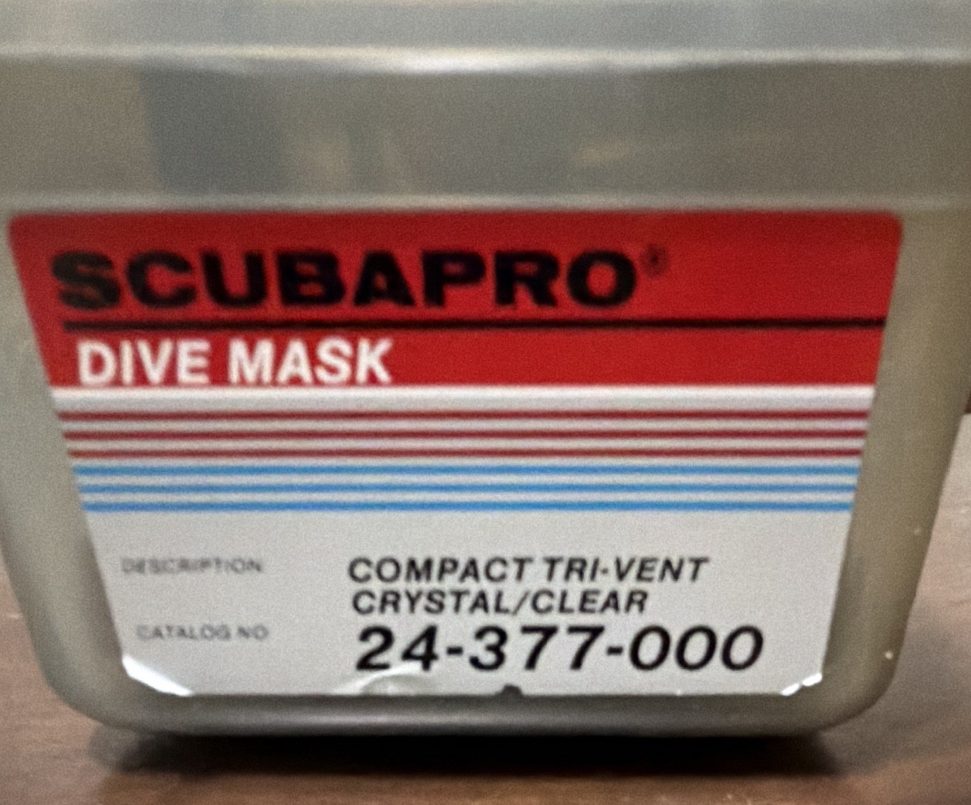Scubapro Compact Tri-Vent Compact Crystal/Clear Dive Mask 24-377-000