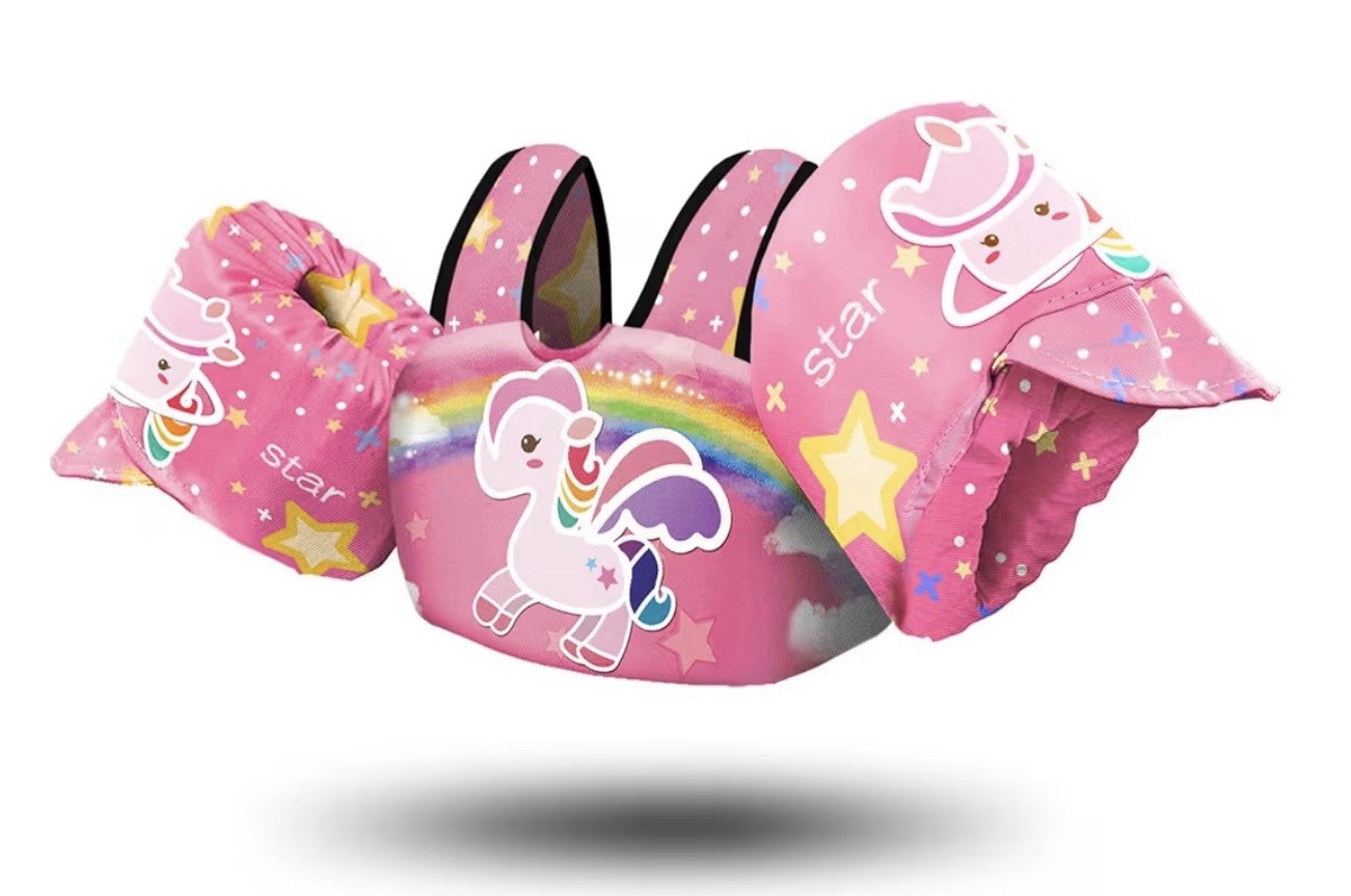 Chriffer Kids Swim Vest Life Jacket for 30-55 Pounds Unicorn Floaties