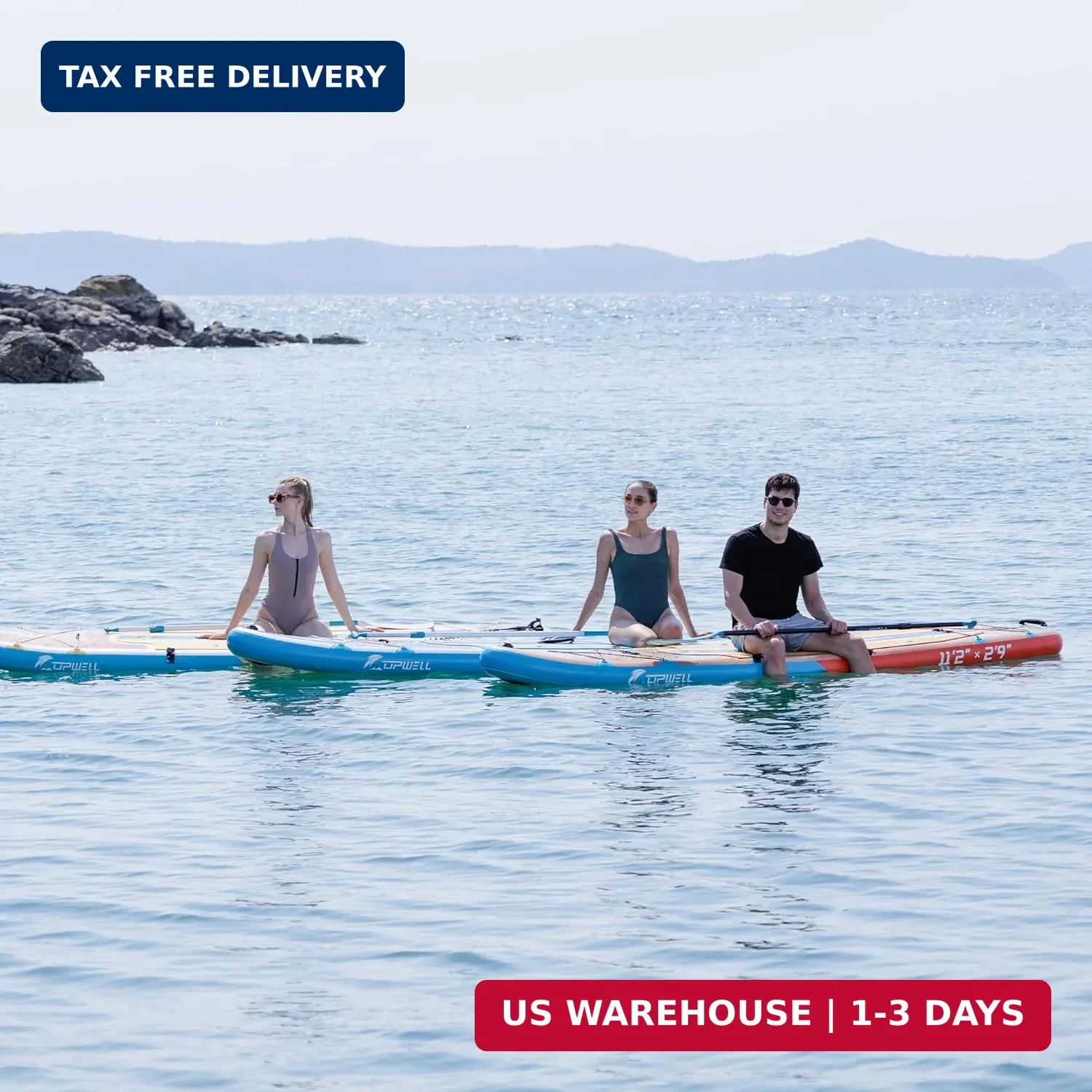 UPWELL 11’6″/11’2″/11’/10’8″/10’6″/10’2″ Inflatable Stand Up Paddle Board with s