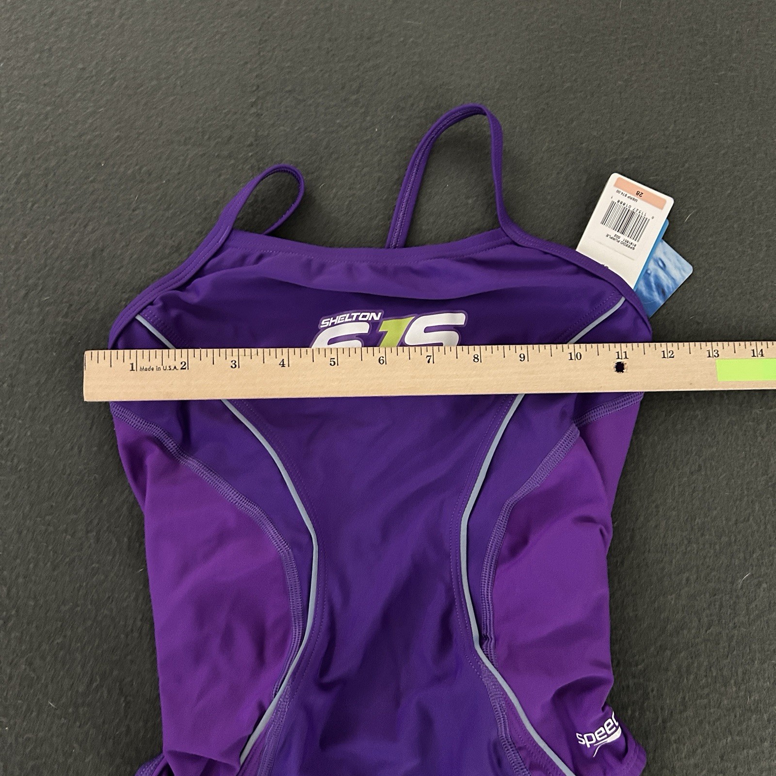 Speedo Swimsuit Girls Competition Sz 28 NEW Purple Practice Suit “Jaguars”