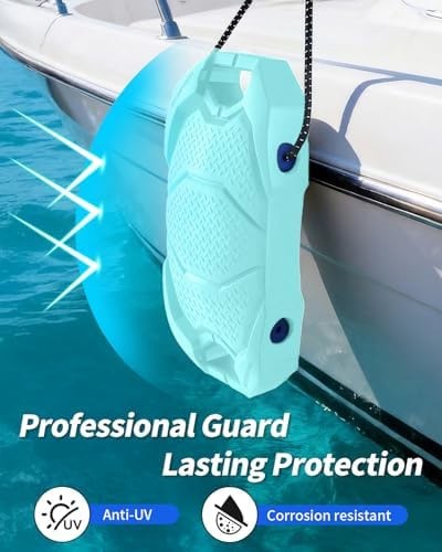 OCEANBROAD EVA Boat Fenders, 17″ x 8″ Boat Bumpers for Docking, with Quick-Lo…