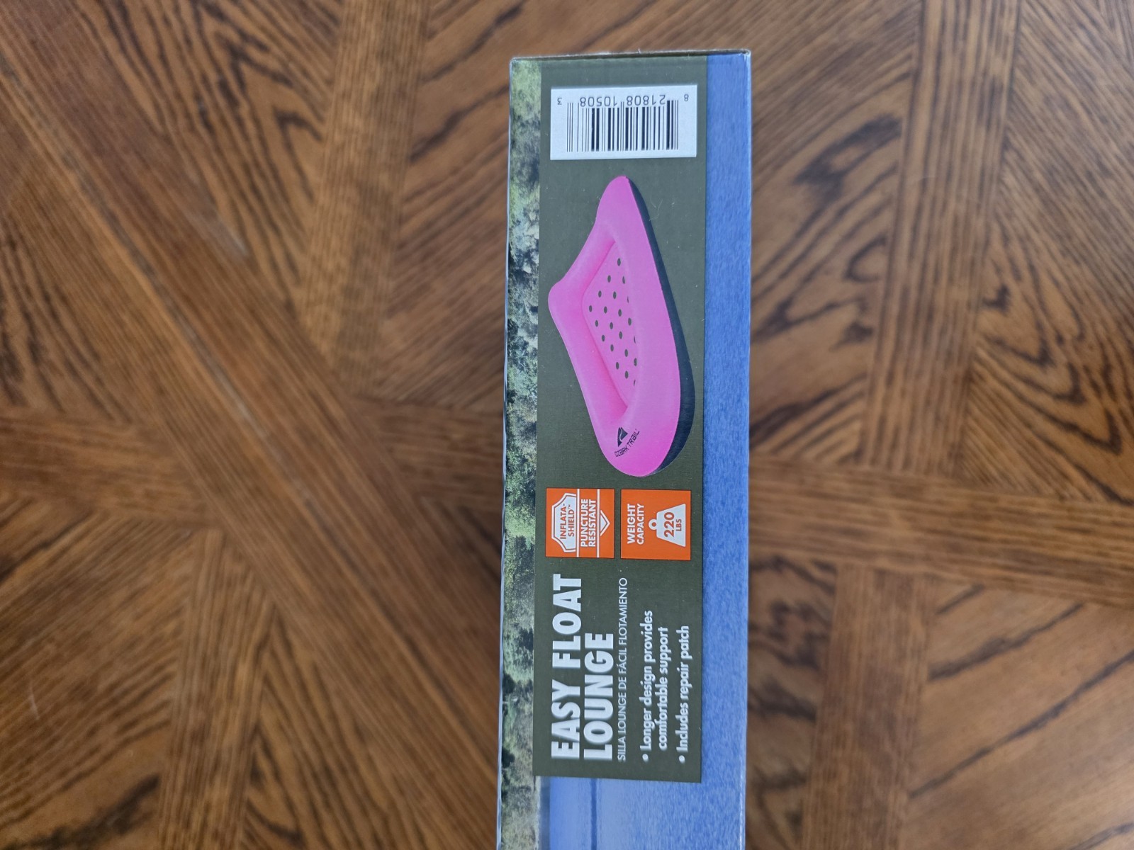 Ozark Trail Easy Float Lounge Inflatable Pool Lounger, Pink, MPN 43895E