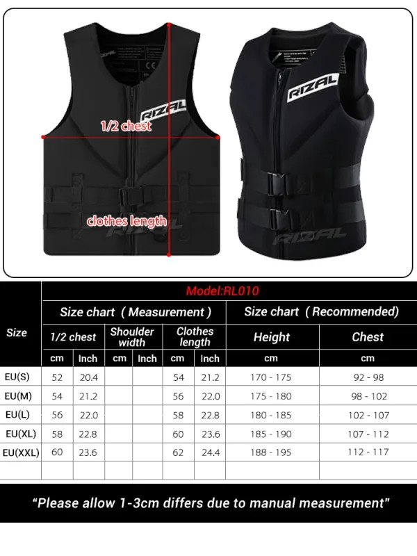 Adult Life Jacket Vest Kayak Wakeboard Ski Surf Water Sports Rescue Boat