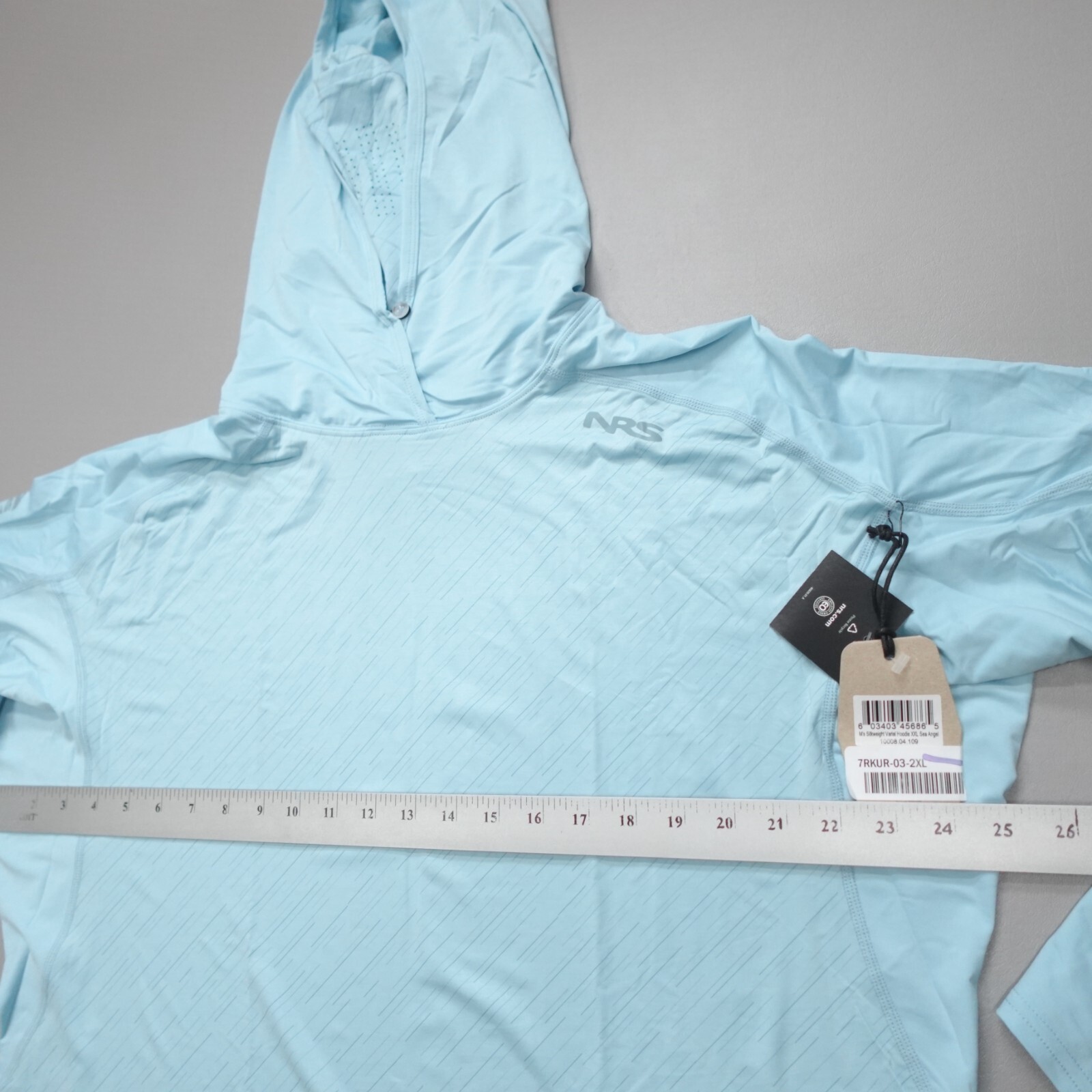 NRS Men’s Silkweight Varial Hoodie Poseidon Sea Angel 100% Recycled UPF 50+