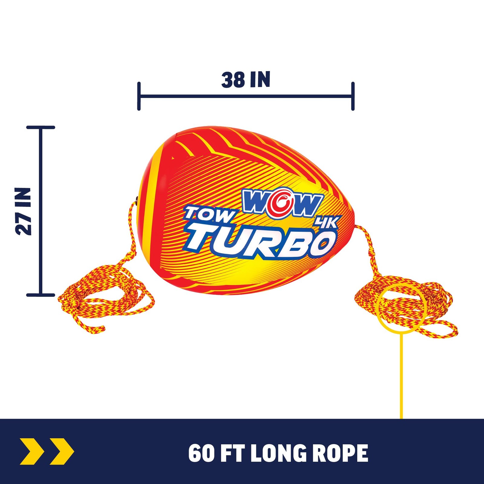 Wow Sports Wow Watersports Booster Ball Towable Tube 60 Ft 4150 Lb Break