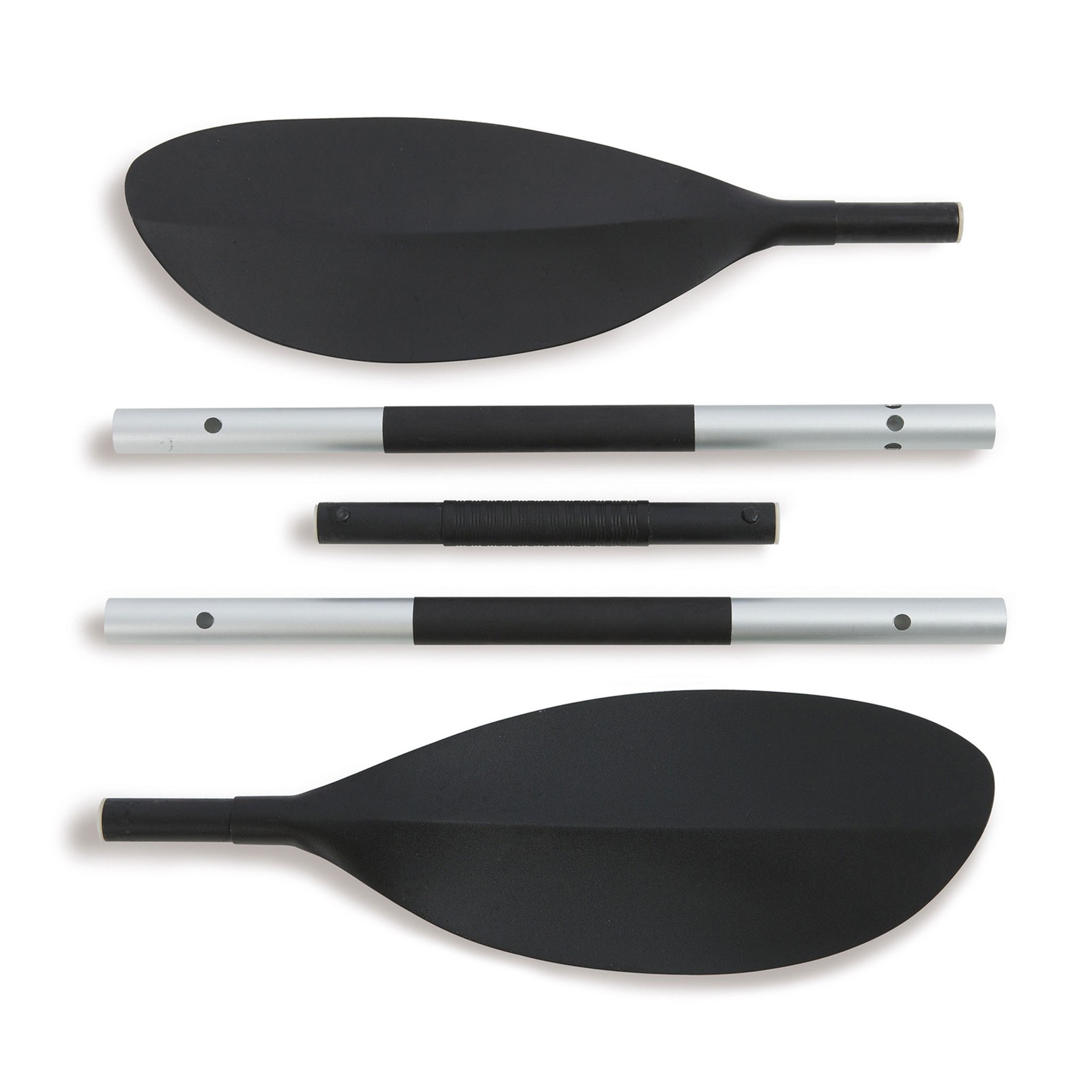Intex 86″ Lightweight Aluminum Double Oar Inflatable Kayak Paddle, Black, 2 Pack