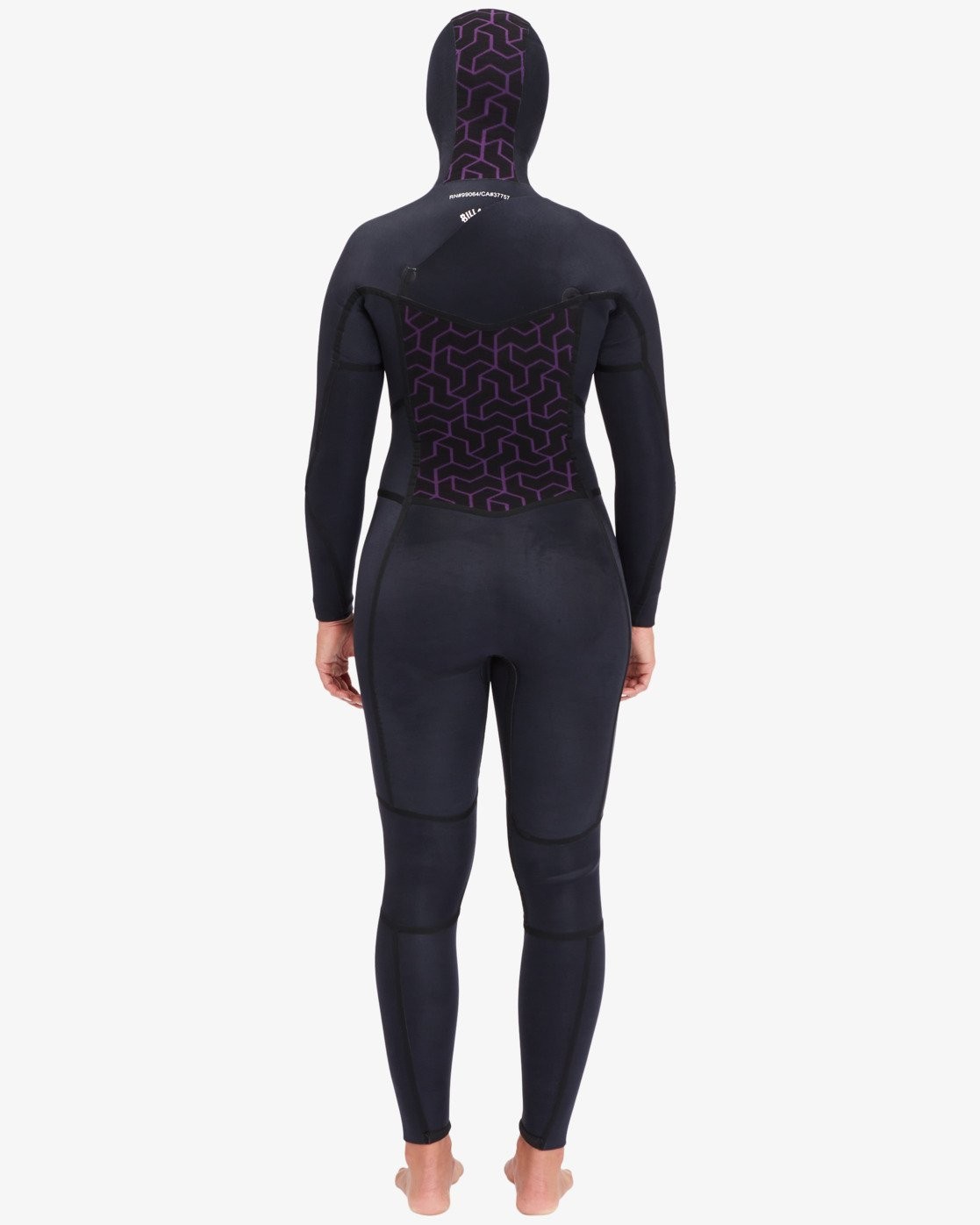 Billabong Synergy Hooded Chest Zip 5/4mm Wetsuit Womens 10 Wild Black ABJW200100
